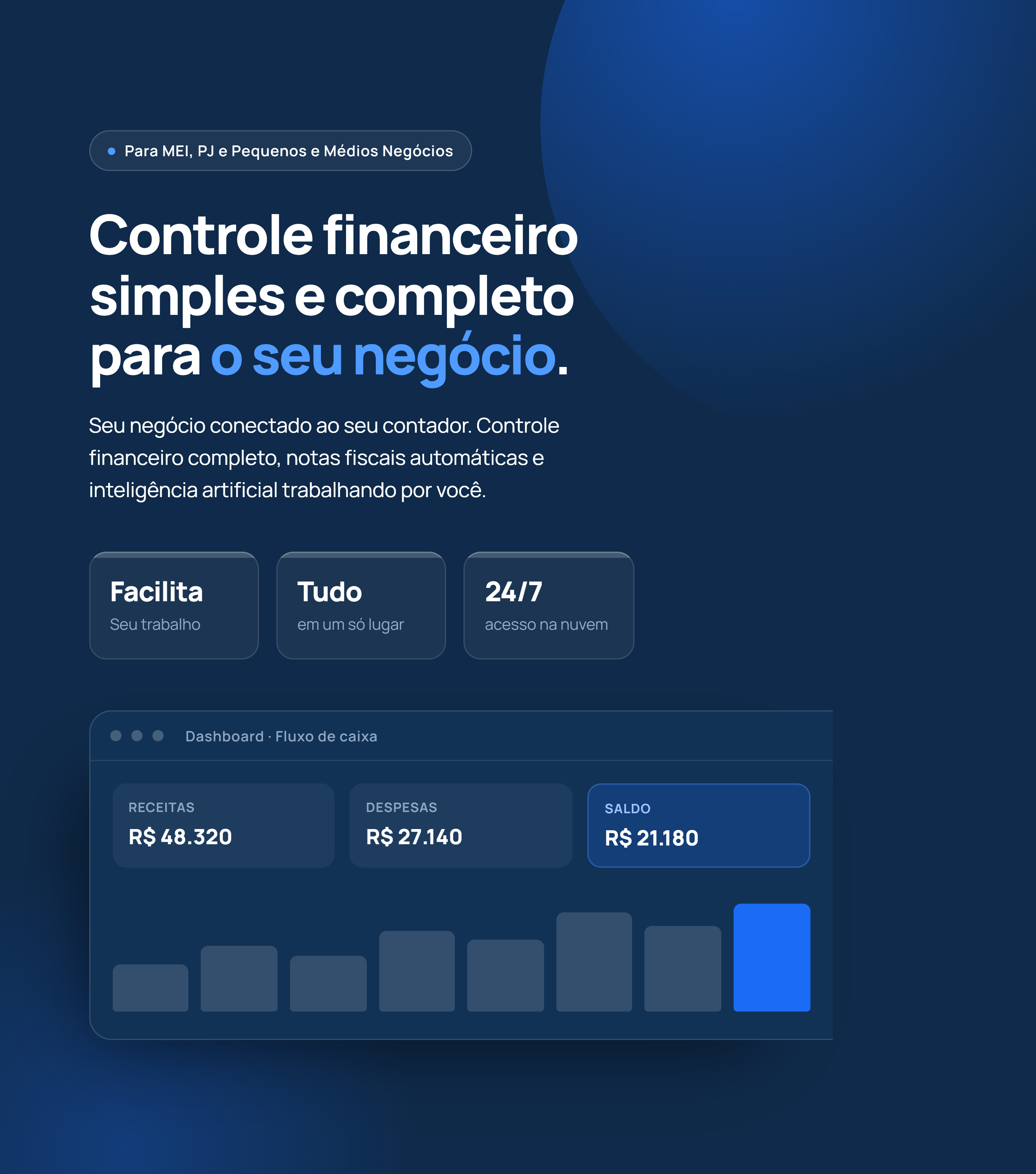 Controle financeiro simples e completo para o seu negócio